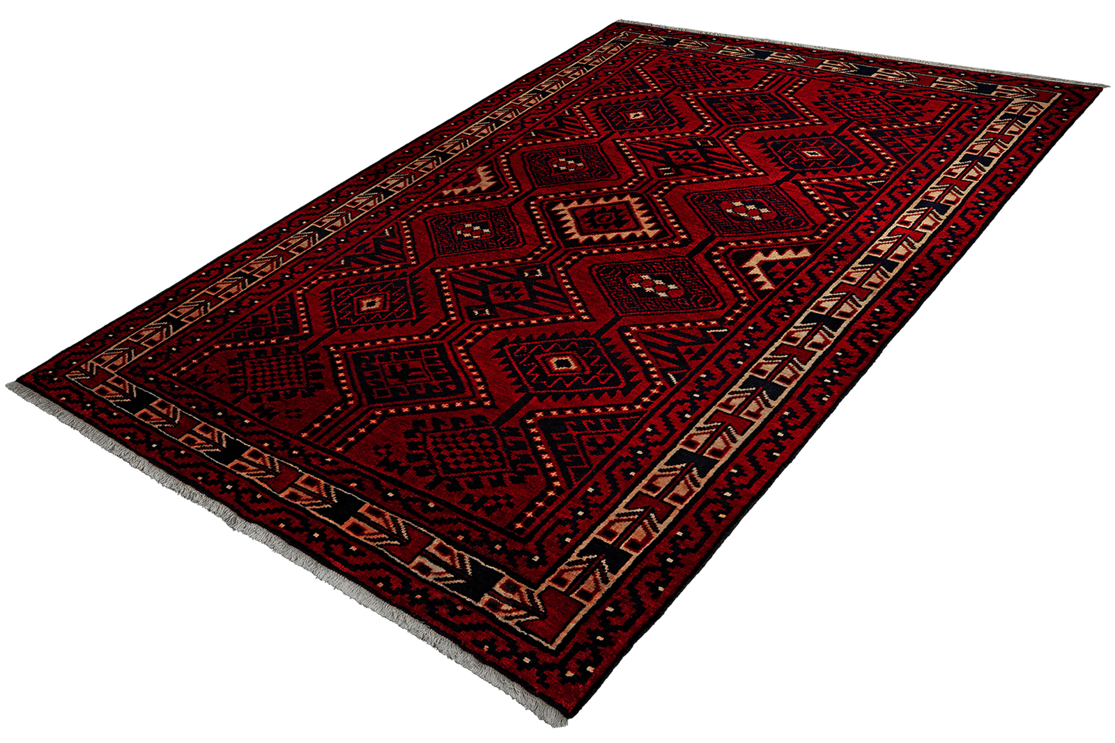 Lori — Hand-knotted, 172x252 cm, Red, 100% Virgin Wool | View 5