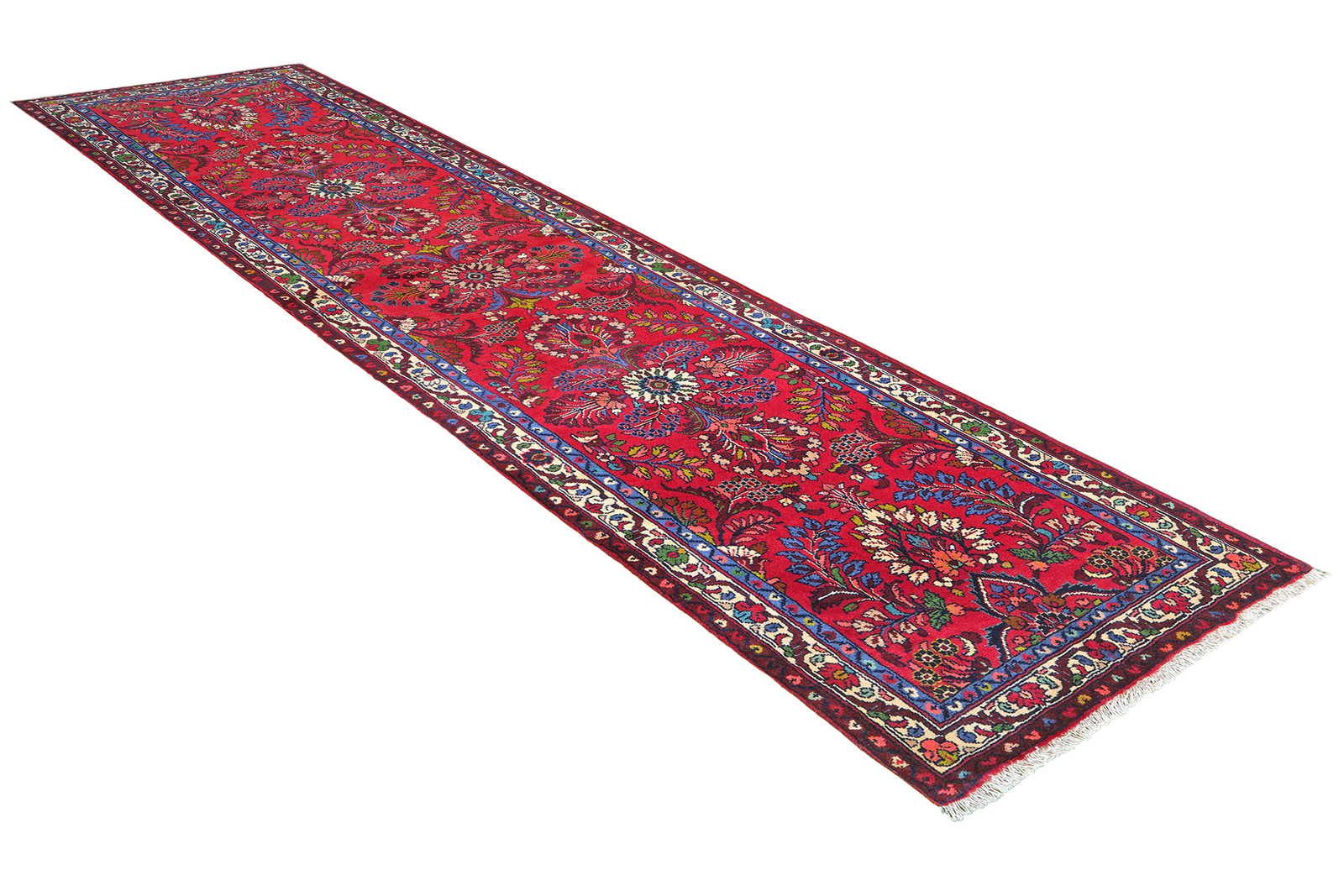 Mehreban — Hand-knotted, 77x295 cm, Red, 100% Virgin Wool | View 4