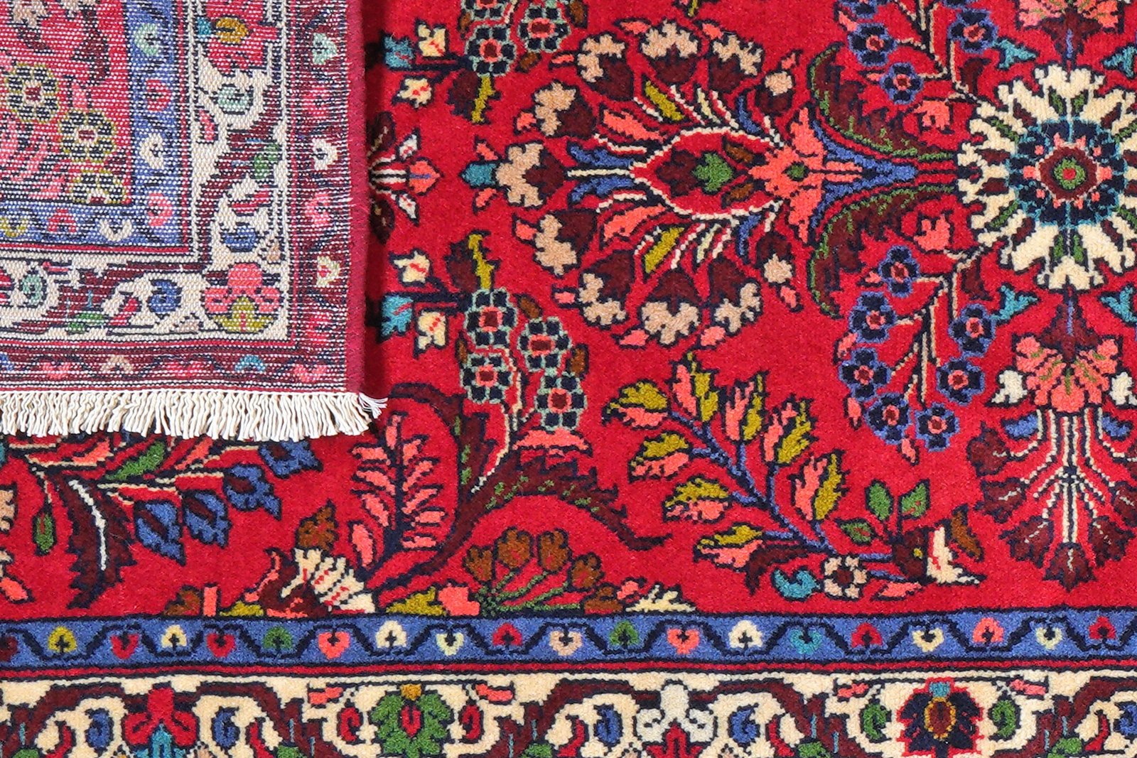Mehreban — Hand-knotted, 77x295 cm, Red, 100% Virgin Wool | View 7
