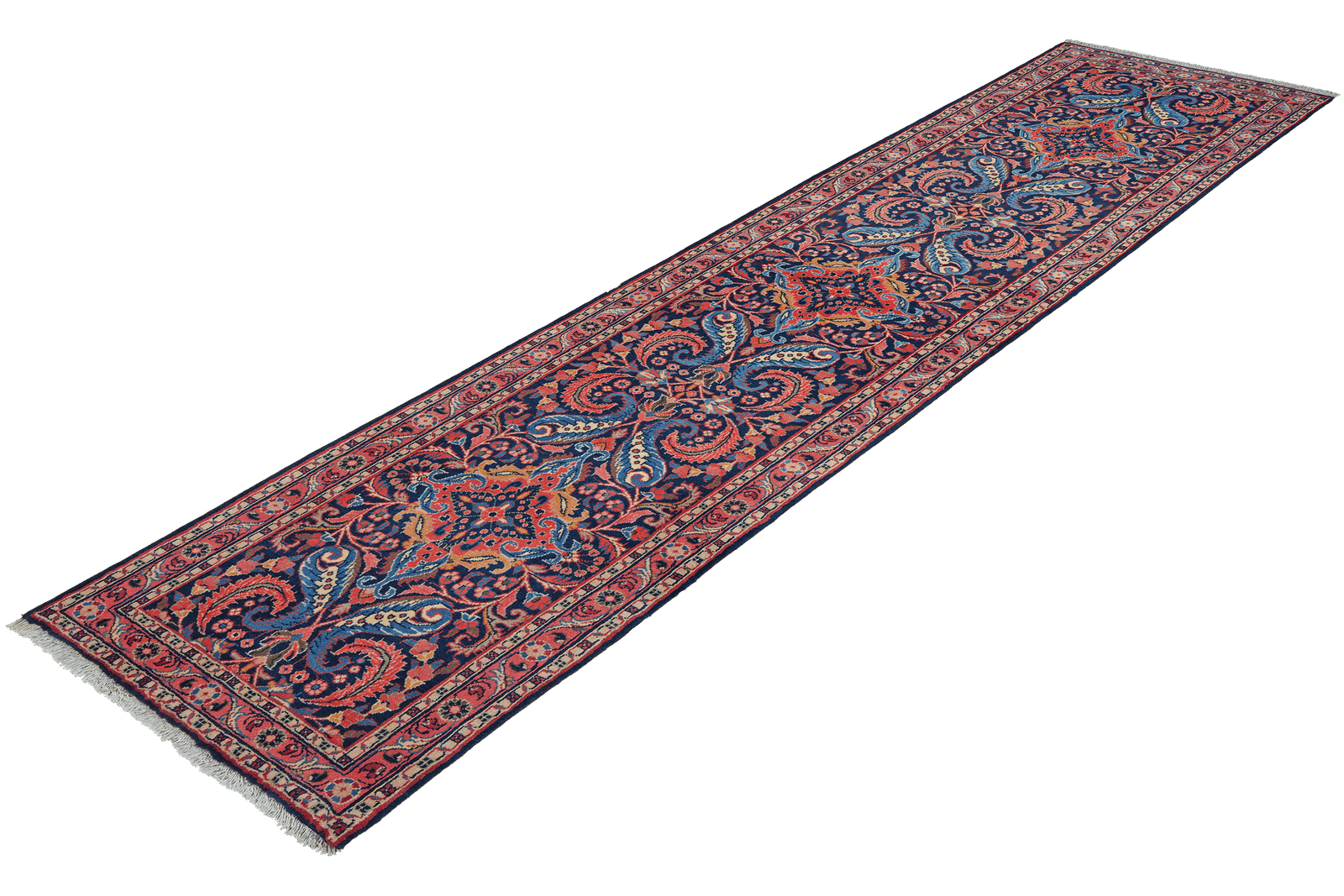 Mehreban — Hand-knotted, 83x300 cm, Blue, 100% Virgin Wool | View 5