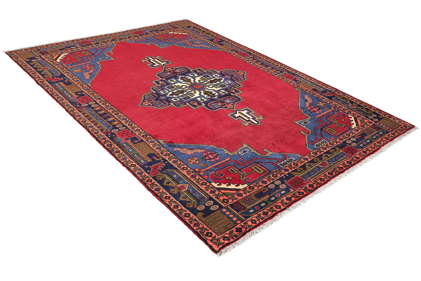 Kolyai — Hand-knotted, 154x233 cm, Red, 100% Virgin Wool | View 4