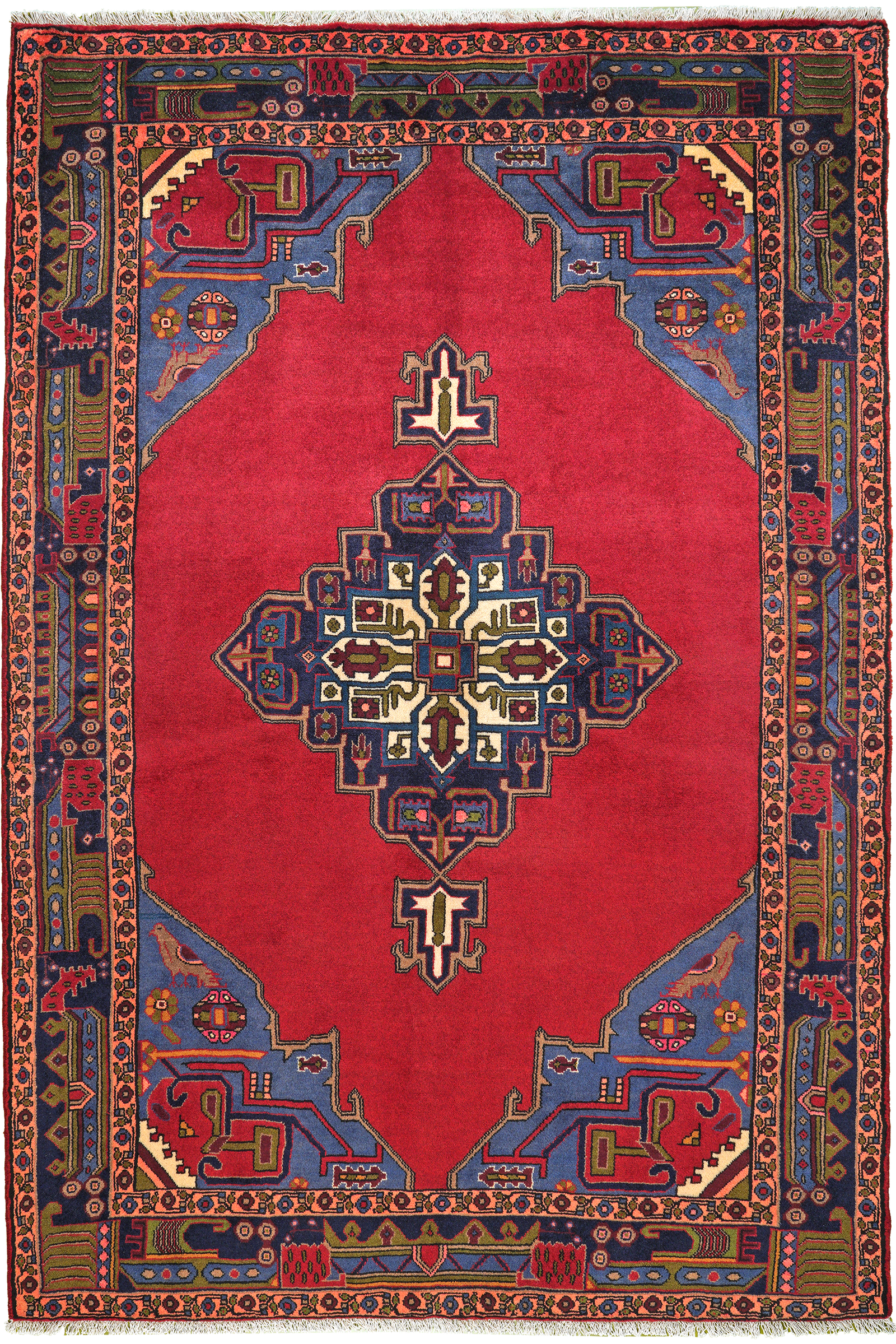 Kolyai — Handgefertigt, 233x153 cm, Bunt, 100% Virgin Wool | Main view