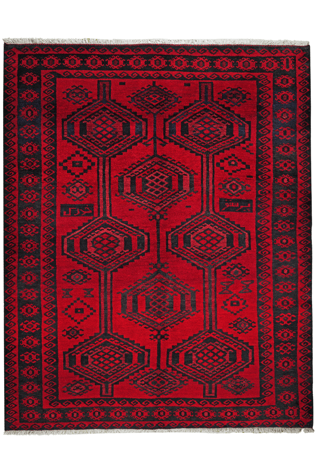Lori — Hand-knotted, 188x239 cm, Red, 100% Virgin Wool | Main view