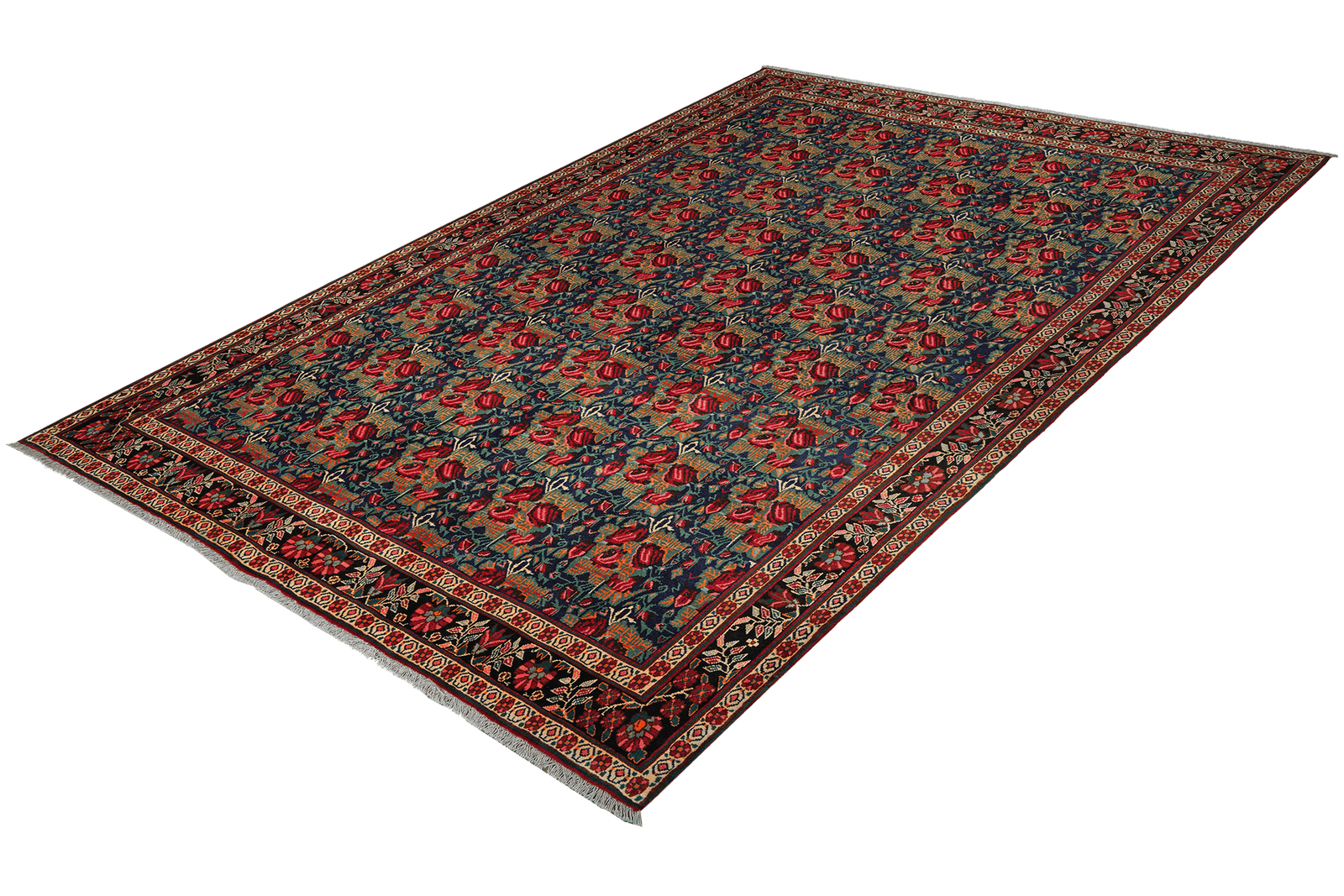 Afshar — Hand-knotted, 210x295 cm, Blue, 100% Virgin Wool | View 5