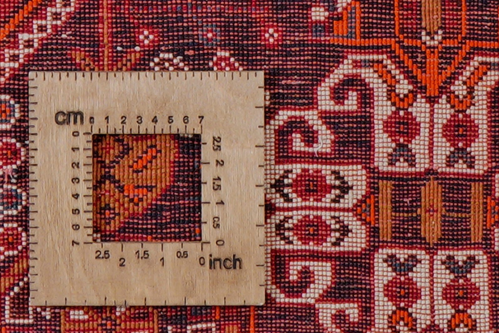 Gashgai — Hand-knotted, 162x244 cm, Red, 100% Virgin Wool | View 8