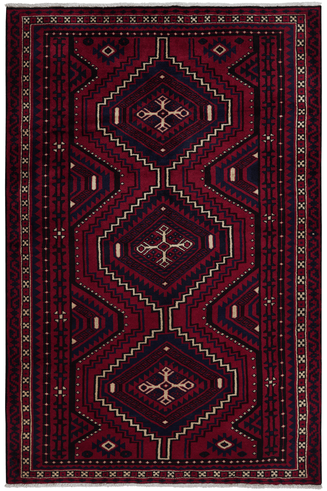 Lori — Hand-knotted, 169x260 cm, Red, 100% Virgin Wool | Main view