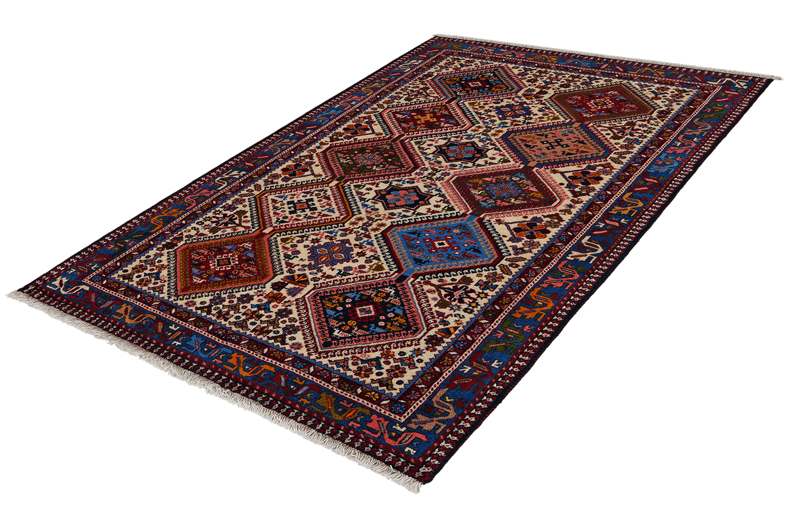 Yalameh — Hand-knotted, 101x160 cm, Beige, 100% Virgin Wool | View 5
