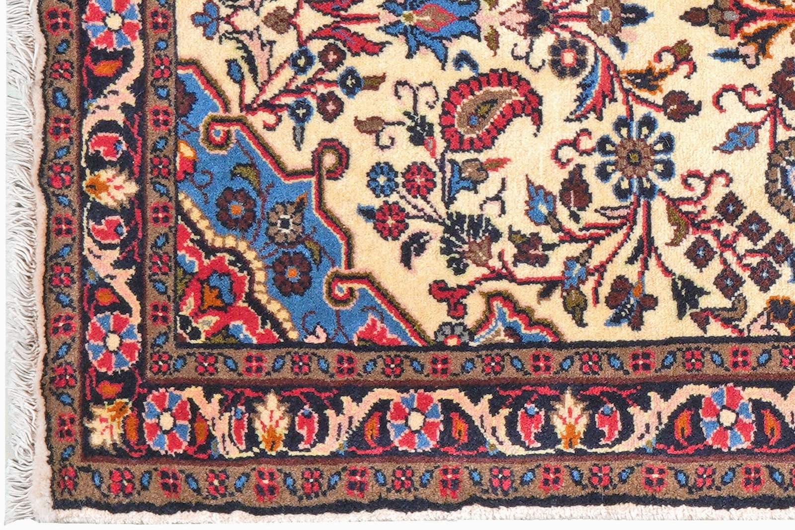 Mehreban — Hand-knotted, 78x185 cm, Beige, 100% Virgin Wool | View 3