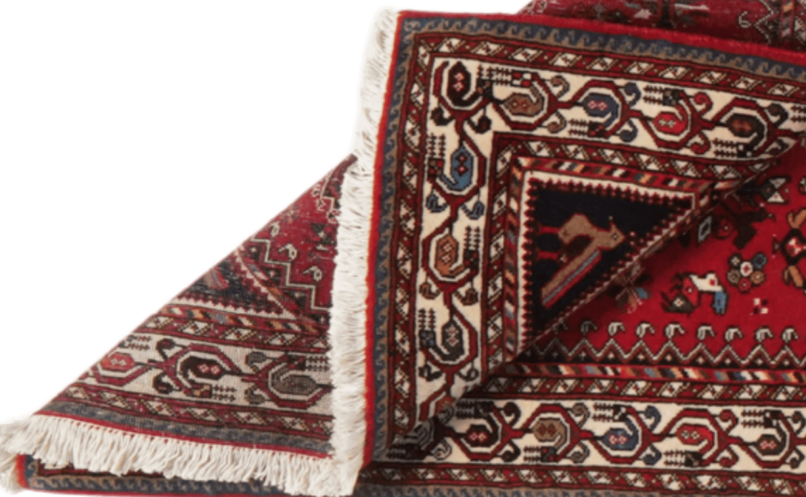 Nasrabad — Hand-knotted, 81x400 cm, Red, 100% Virgin Wool | View 5