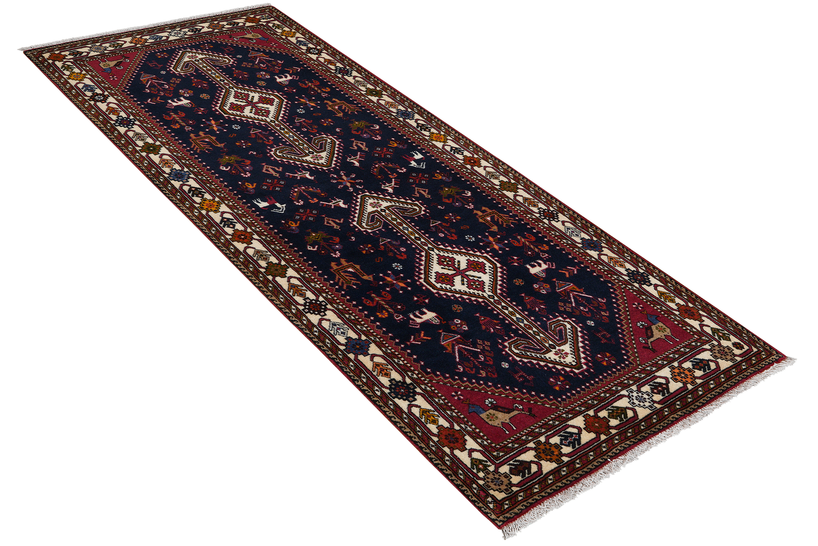 Nasrabad — Handgefertigt, 195x82 cm, Beige, 100% Virgin Wool | View 5