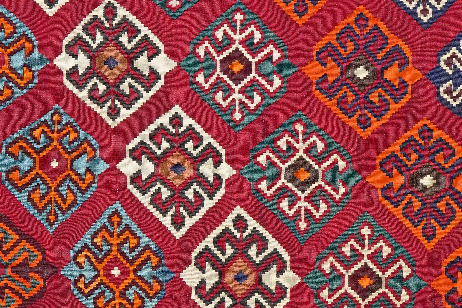 Kelim Gashgai Old — Handgefertigt, 172x158 cm, Beige, 100% Virgin Wool | View 6