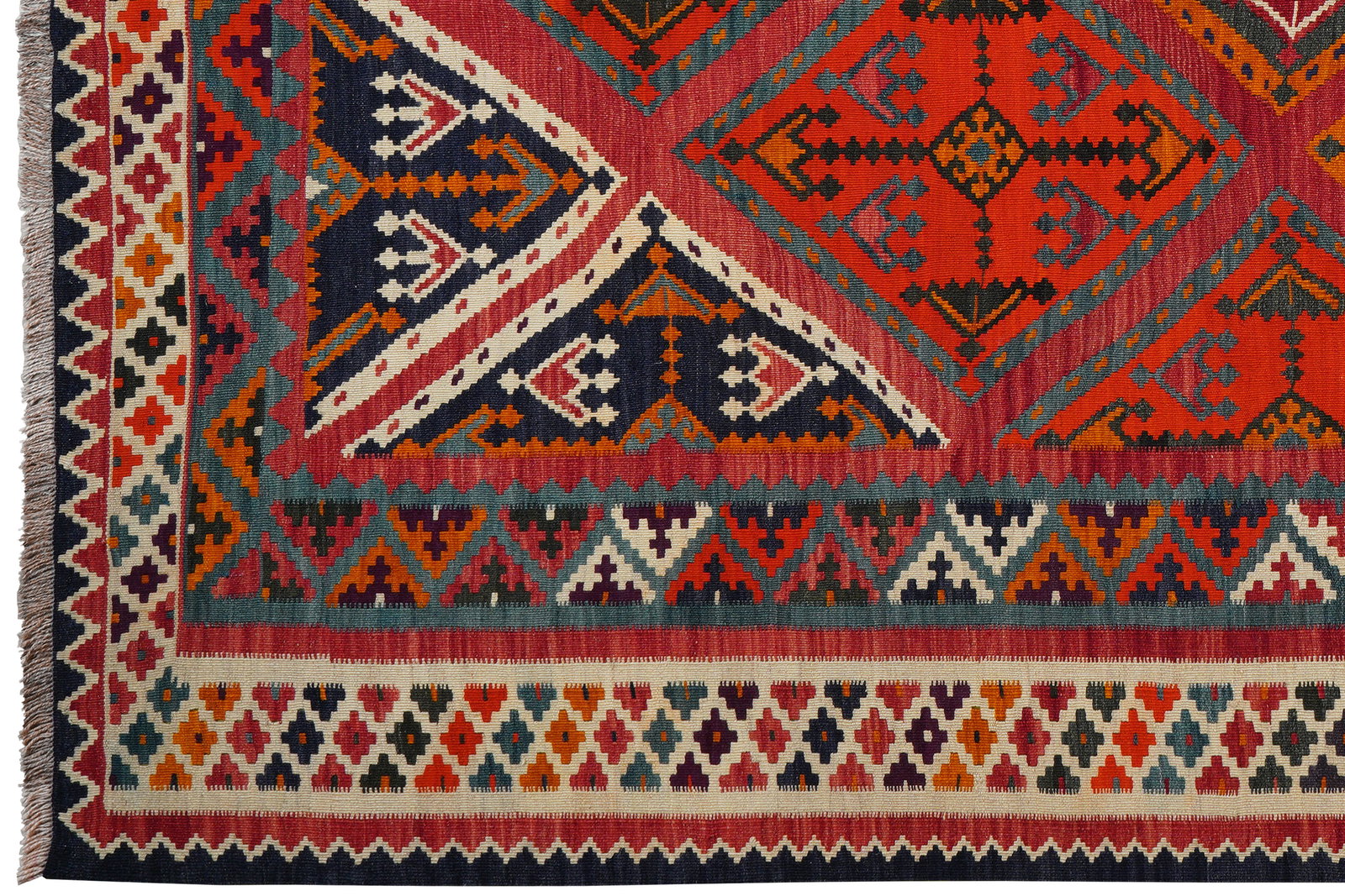 Kelim Gashgai Old — Handgefertigt, 262x158 cm, Beige, 100% Virgin Wool | View 4