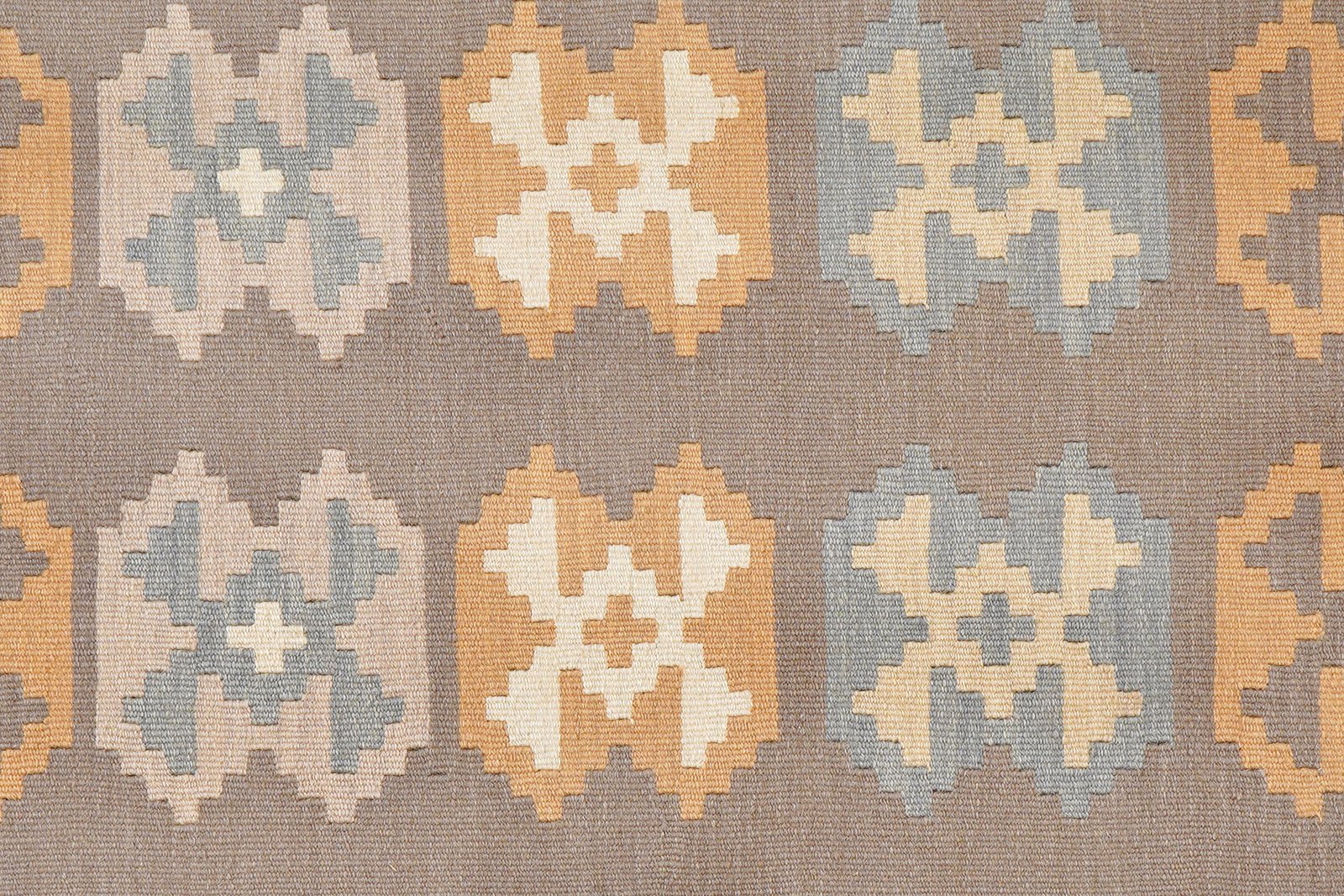 Kelim Gashgai — Handmade, 124x180 cm, Grey, 100% Virgin Wool | View 5