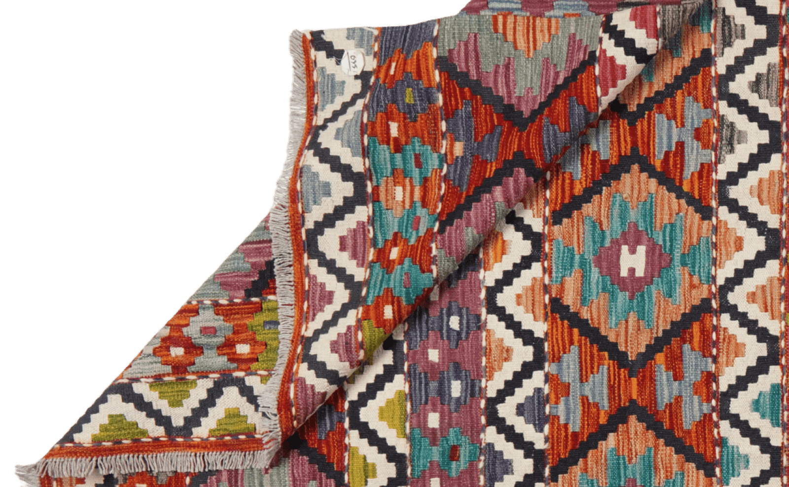 Kelim — Handmade, 198x303 cm, Multicolor, 100% Virgin Wool | View 5