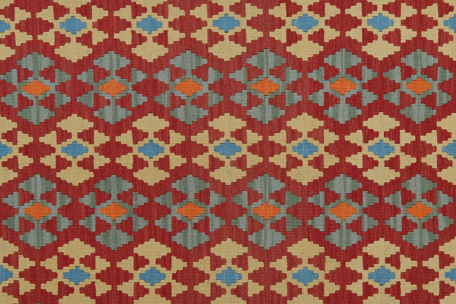 Kelim Gashgai — Handgefertigt, 199x157 cm, Beige, 100% Virgin Wool | View 6