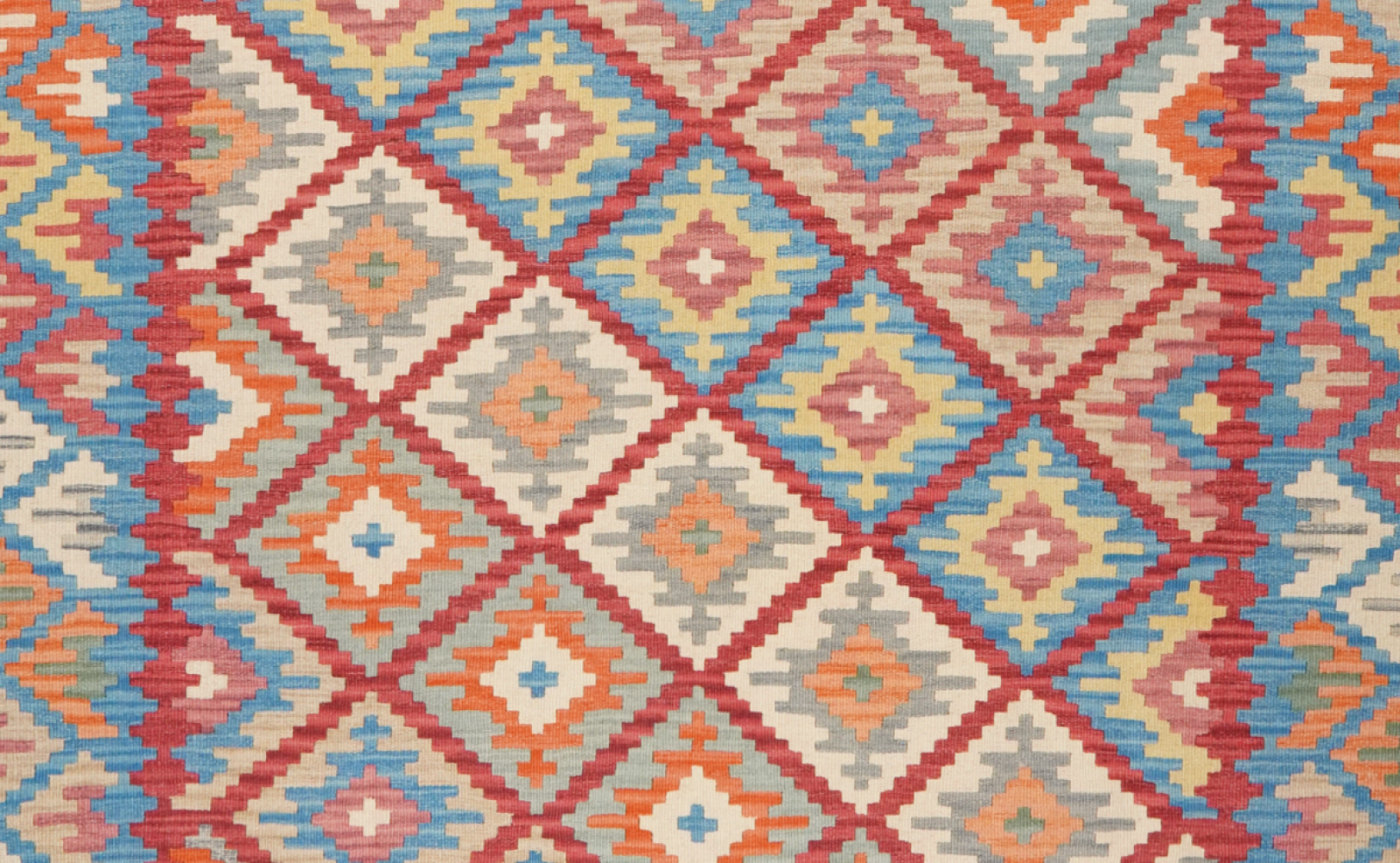 Kelim Gashgai — Handgefertigt, 308x253 cm, Beige, 100% Virgin Wool | View 5