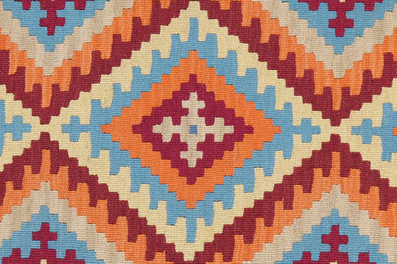 Kelim Gashgai — Handmade, 84x240 cm, Beige, 100% Virgin Wool | View 5
