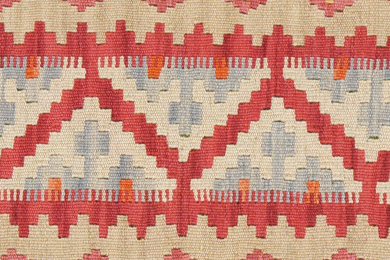 Kelim Gashgai — Handmade, 63x200 cm, Red, 100% Virgin Wool | View 5