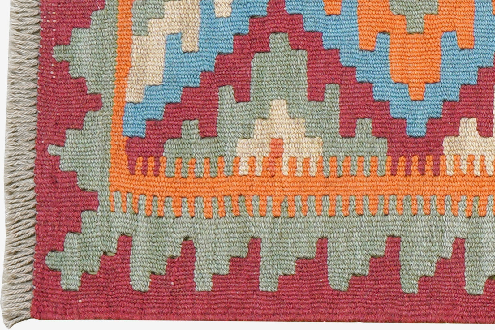 Kelim Gashgai — Handgefertigt, 192x54 cm, Bunt, 100% Virgin Wool | View 4