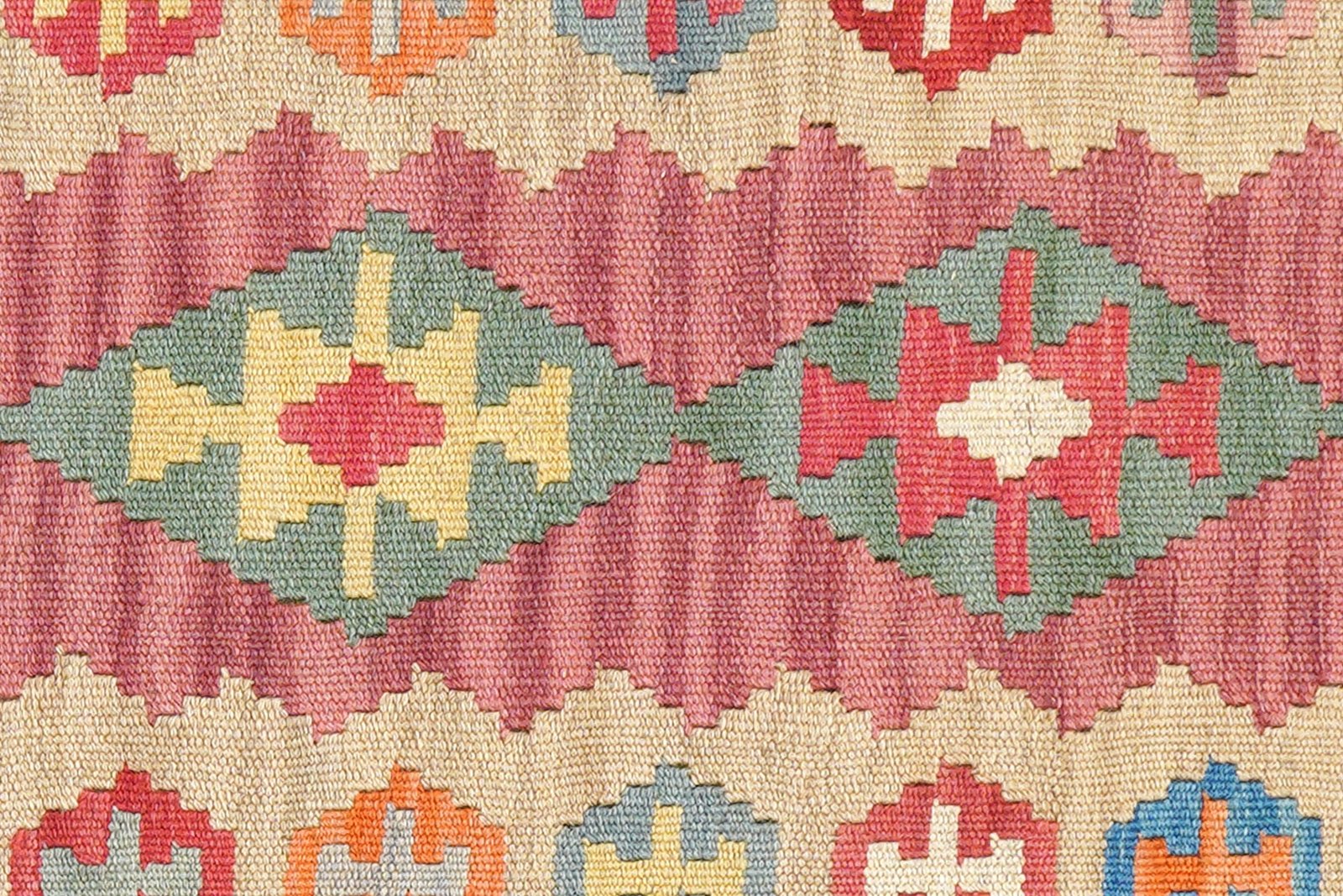 Kelim Gashgai — Handmade, 56x193 cm, Tuerkis, 100% Virgin Wool | View 5