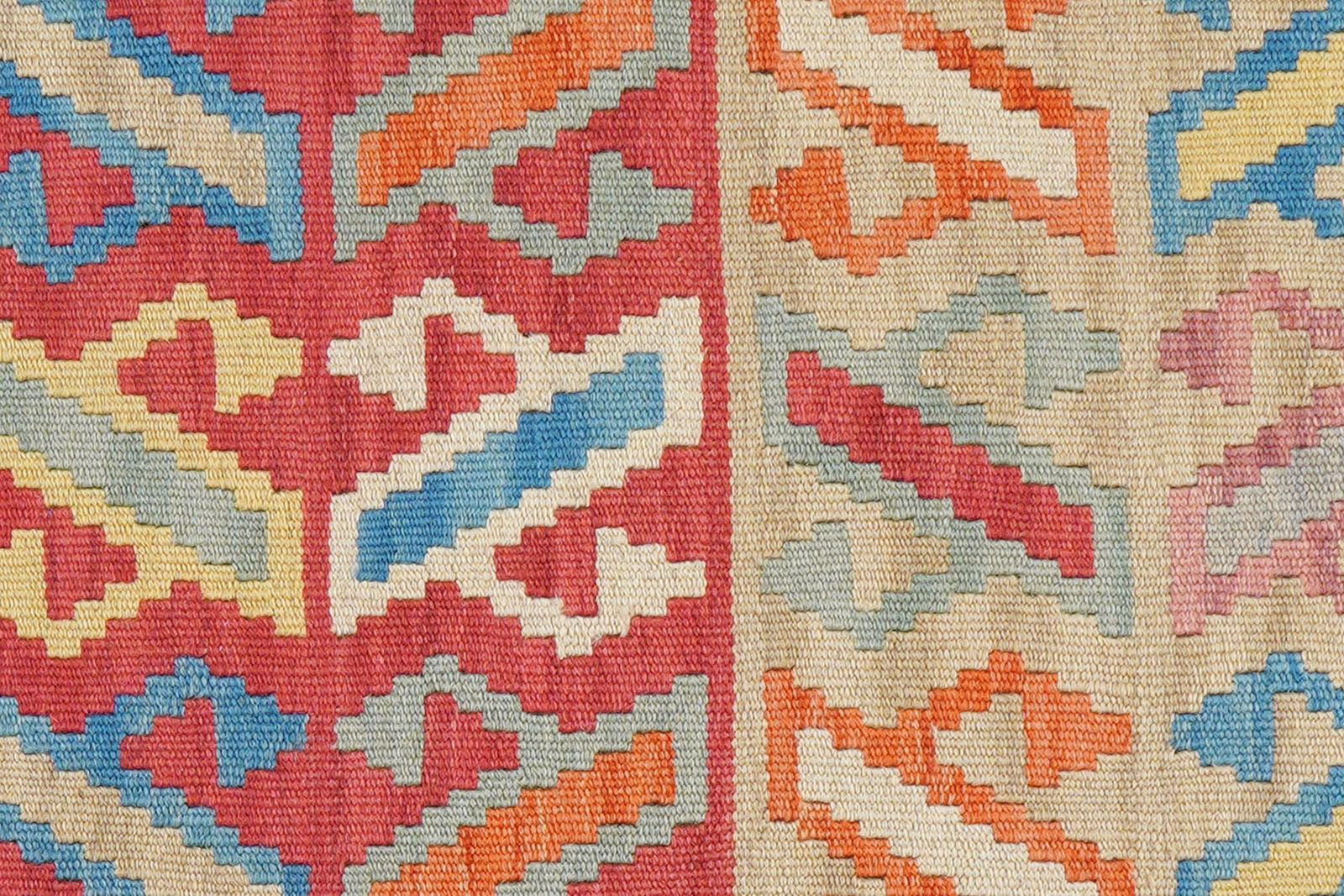 Kelim Gashgai — Handgefertigt, 205x60 cm, Bunt, 100% Virgin Wool | View 6