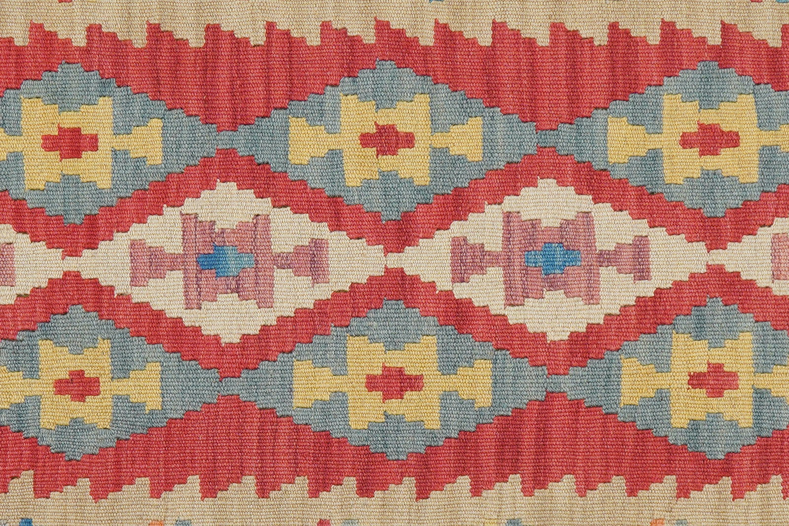 Kelim Gashgai — Handgefertigt, 241x83 cm, Beige, 100% Virgin Wool | View 6