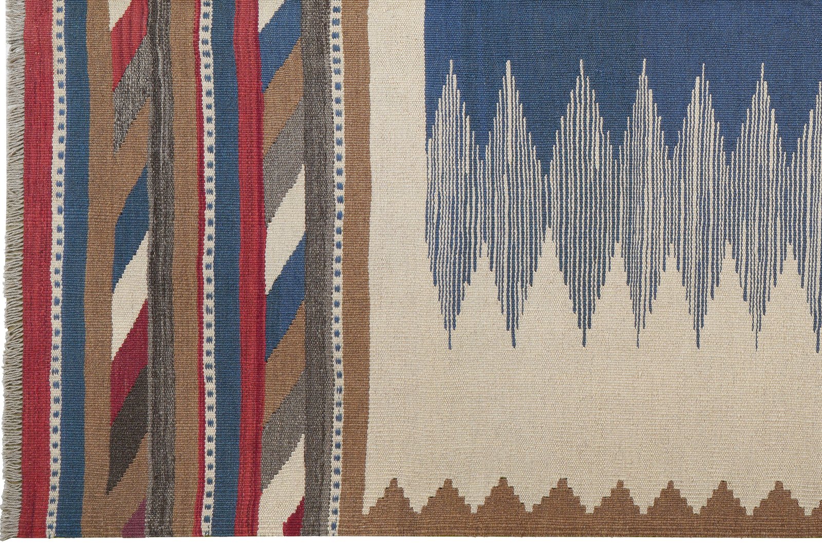 Kelim Gashgai — Handmade, 176x264 cm, Beige, 100% Virgin Wool | View 3