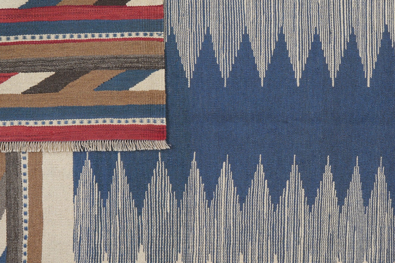 Kelim Gashgai — Handmade, 176x264 cm, Beige, 100% Virgin Wool | View 6