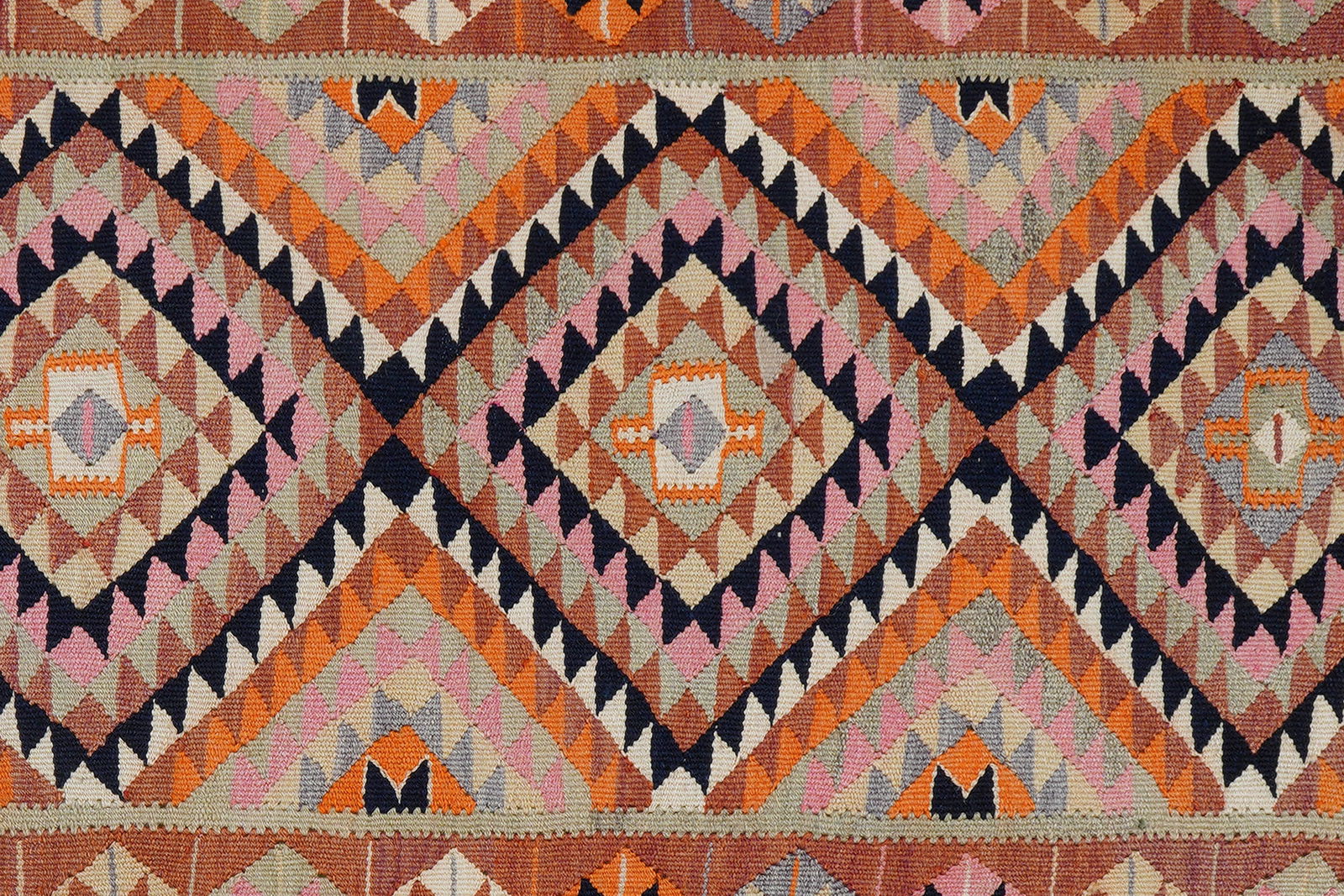Kelim Harssin — Handgefertigt, 255x95 cm, Beige, 100% Virgin Wool | View 6