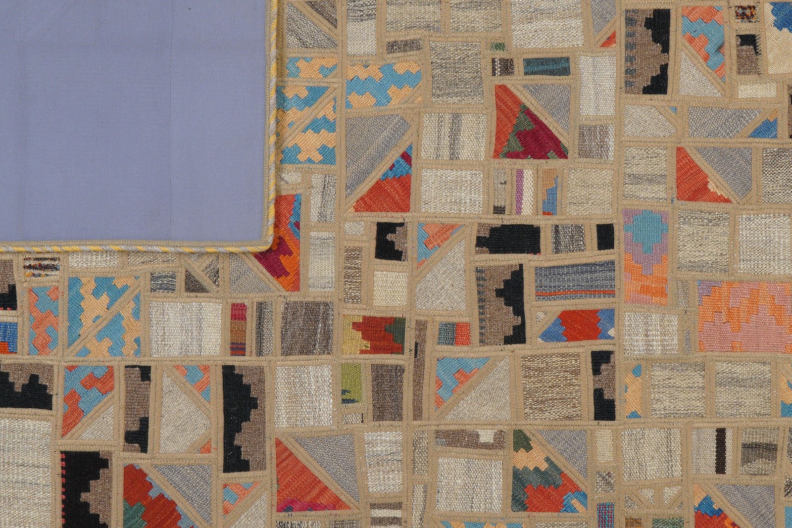Kelim Tekkeh — Handmade, 173x237 cm, Beige, 100% Virgin Wool | View 6