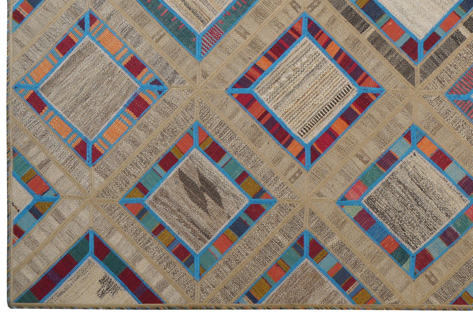 Kelim Tekkeh — Handmade, 167x240 cm, Multicolor, 100% Virgin Wool | View 3