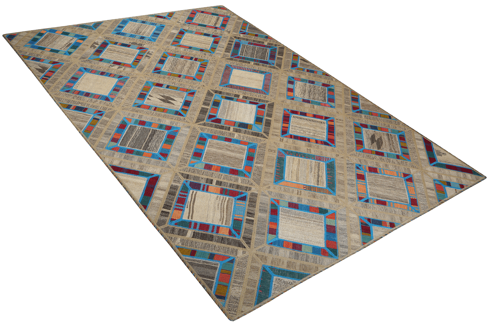 Kelim Tekkeh — Handmade, 167x240 cm, Multicolor, 100% Virgin Wool | View 4