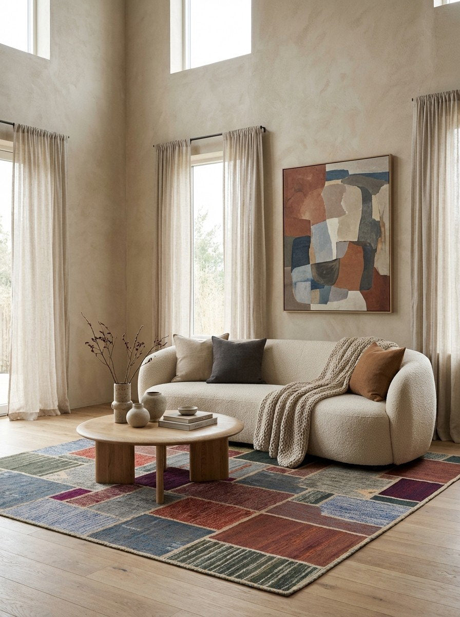 Kelim Tekkeh — Handgefertigt, 242x166 cm, Bunt, 100% Virgin Wool | Detail view