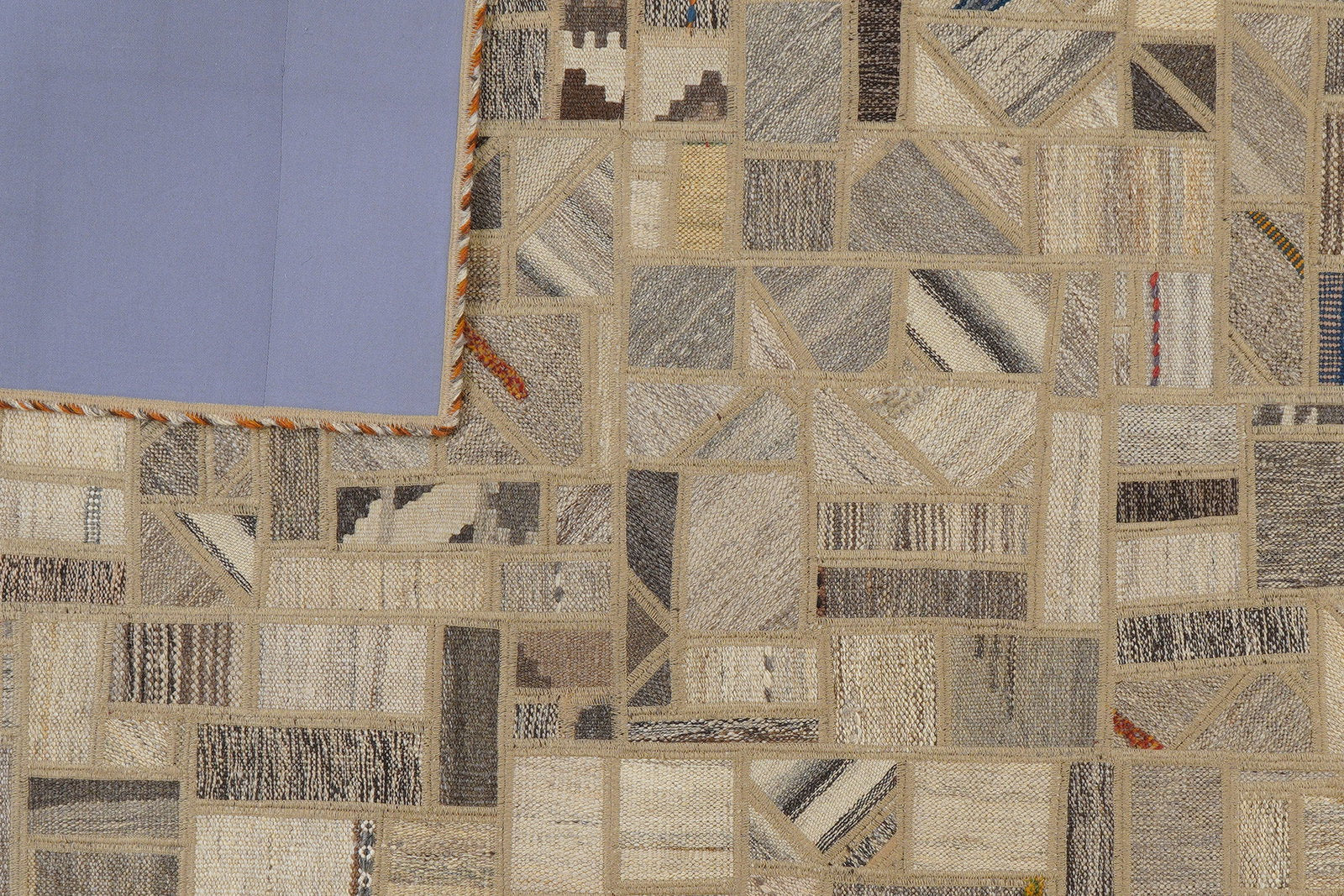 Kelim Tekkeh — Handgefertigt, 237x173 cm, Beige, 100% Virgin Wool | View 7