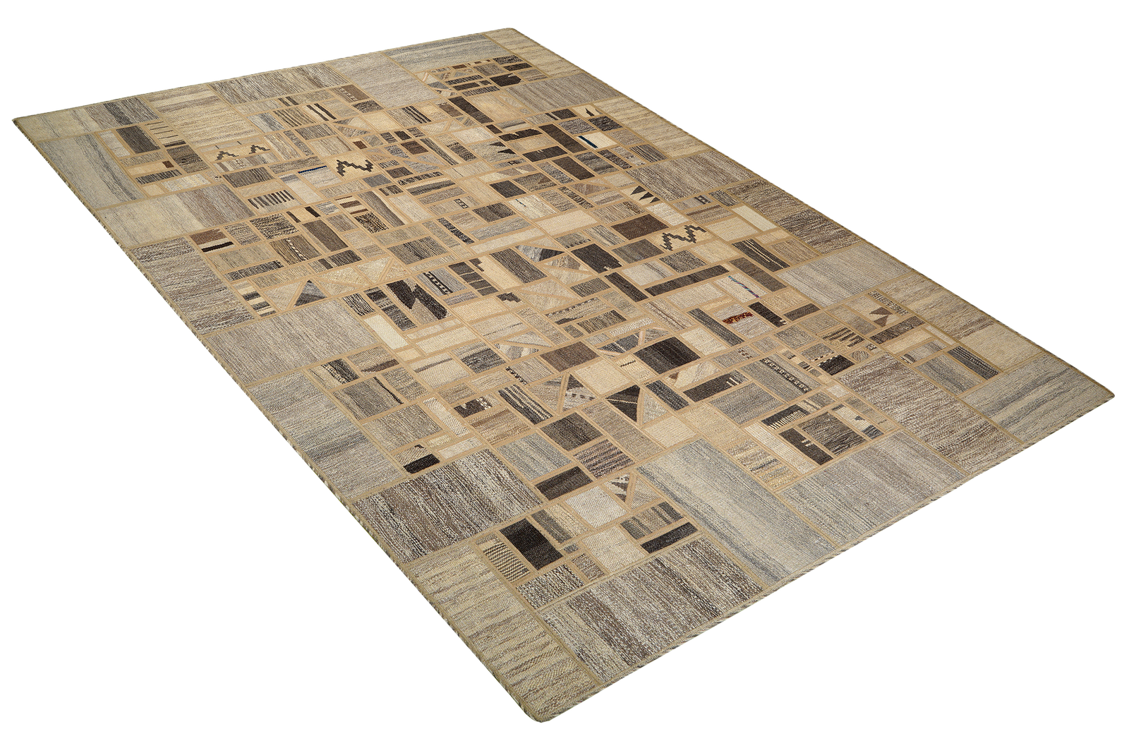 Kelim Tekkeh — Handgefertigt, 235x171 cm, Beige, 100% Virgin Wool | View 5