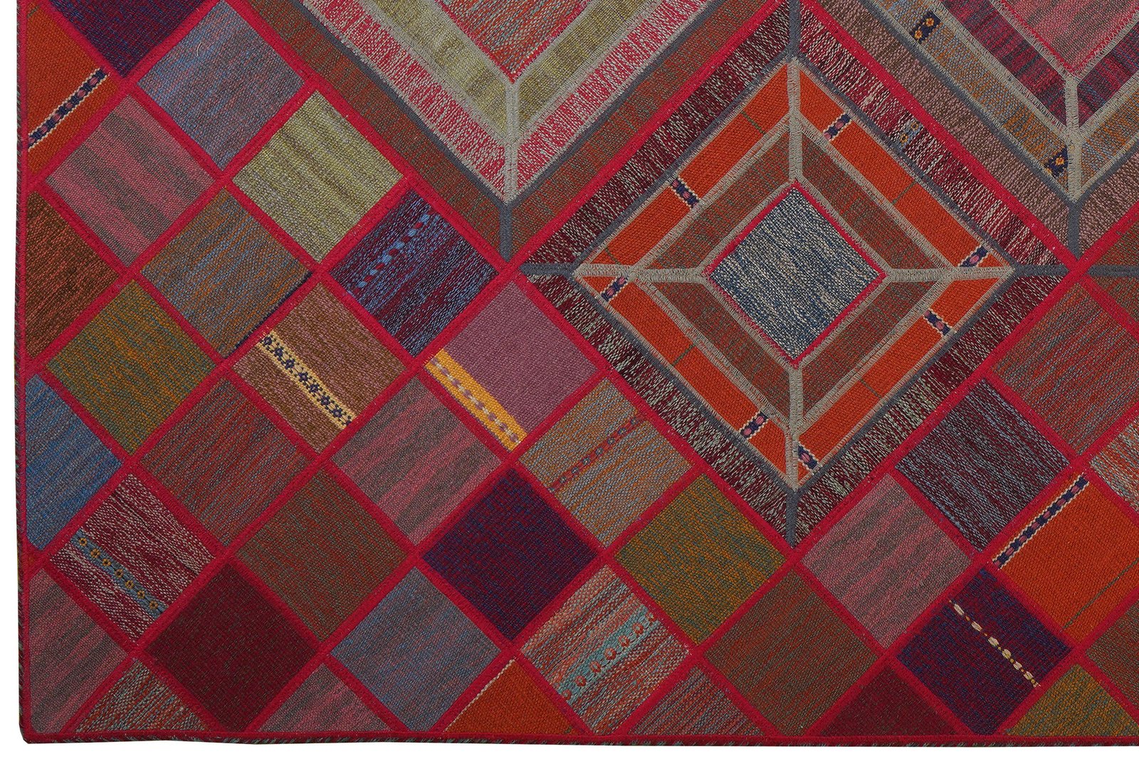 Kelim Tekkeh — Handmade, 170x241 cm, Multicolor, 100% Virgin Wool | View 3