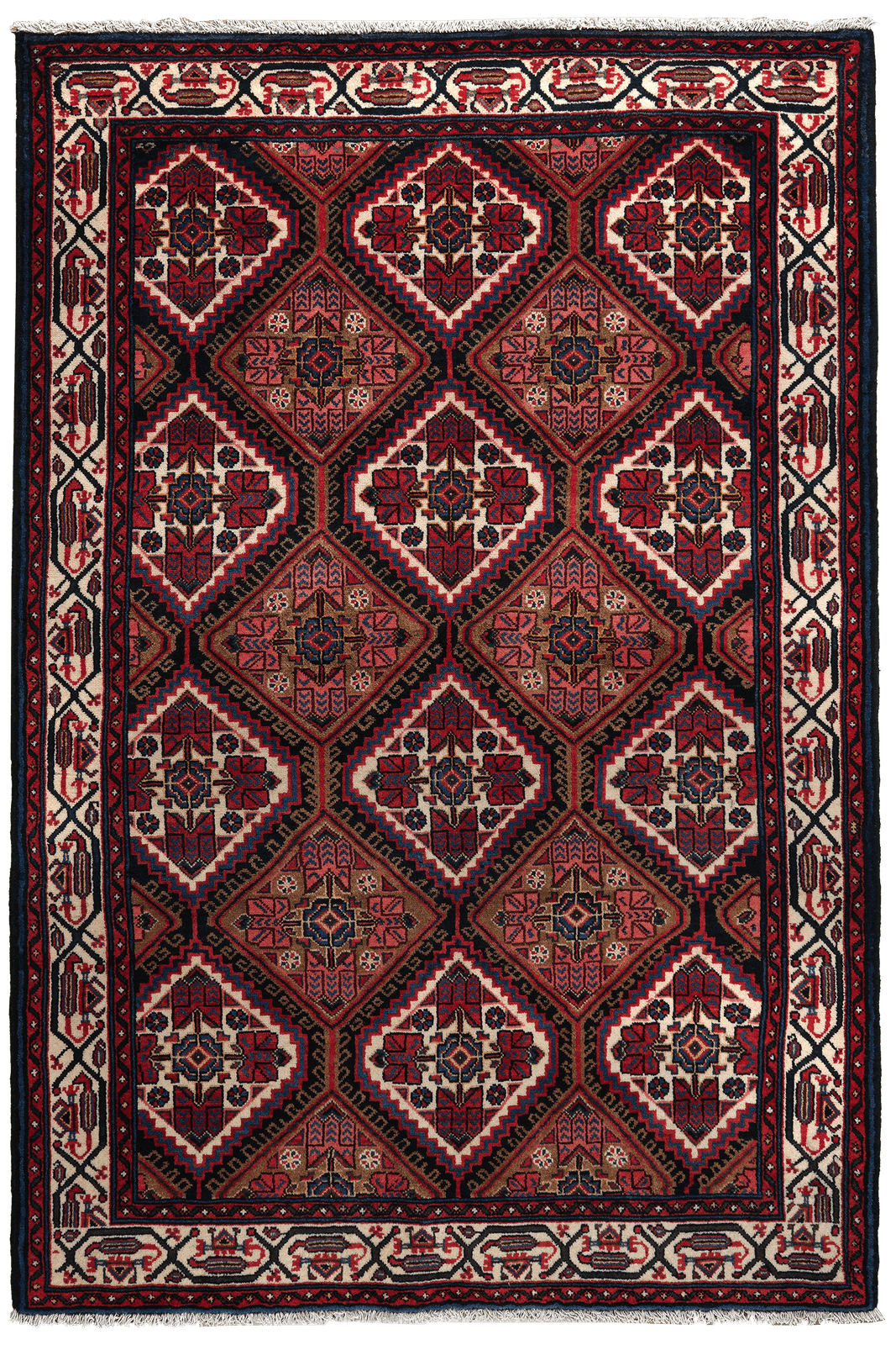 Assadabad — Hand-knotted, 134x198 cm, Blue, 100% Virgin Wool | Main view