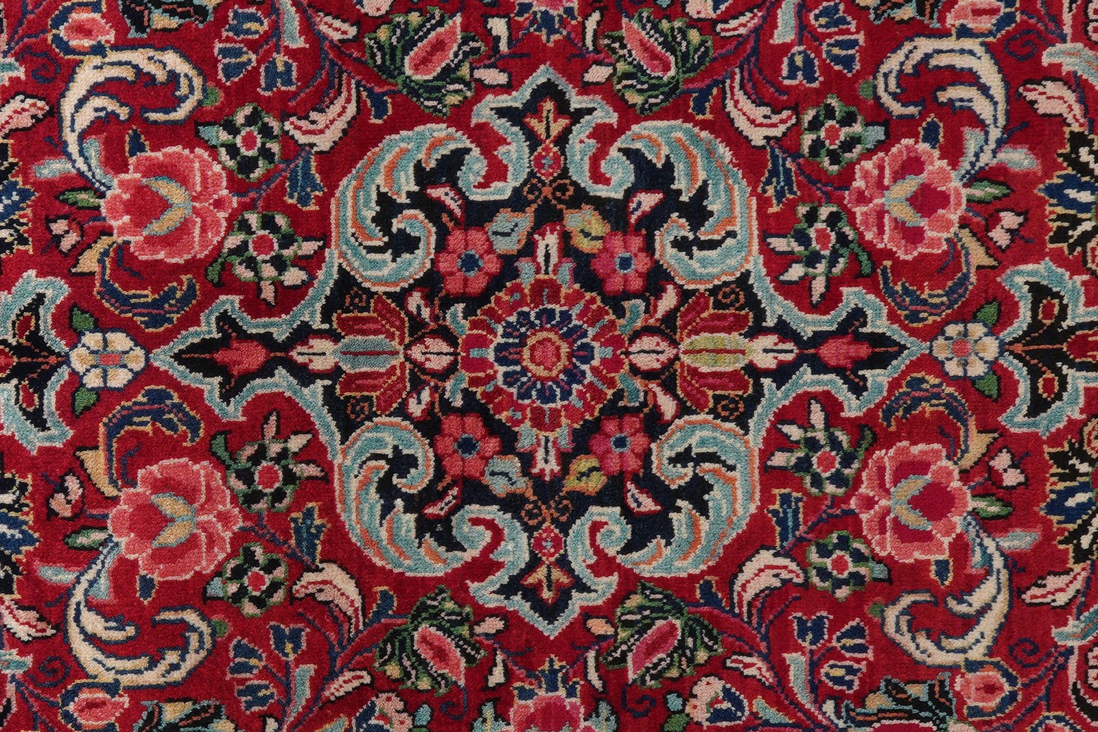Mahal — Hand-knotted, 131x215 cm, Red, 100% Virgin Wool | View 6