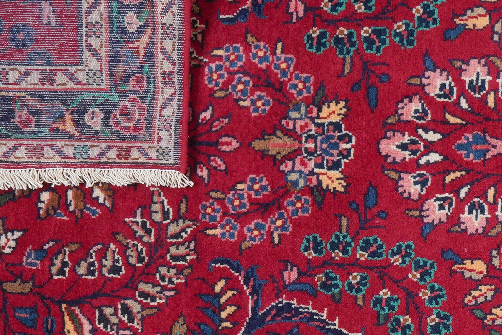 Dardjazin — Hand-knotted, 87x229 cm, Red, 100% Virgin Wool | View 7