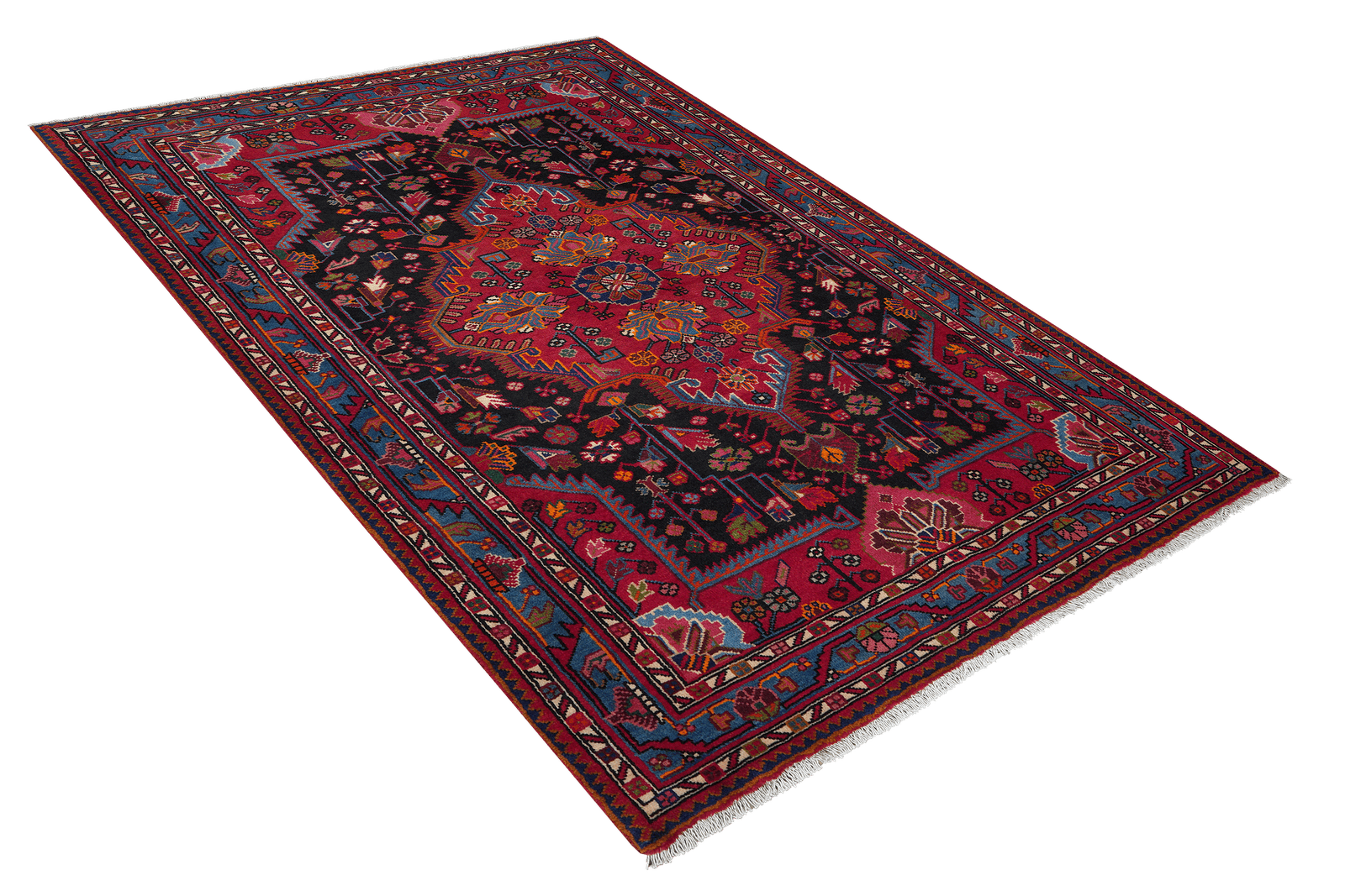 Toysarghan — Hand-knotted, 143x200 cm, Blue, 100% Virgin Wool | View 4