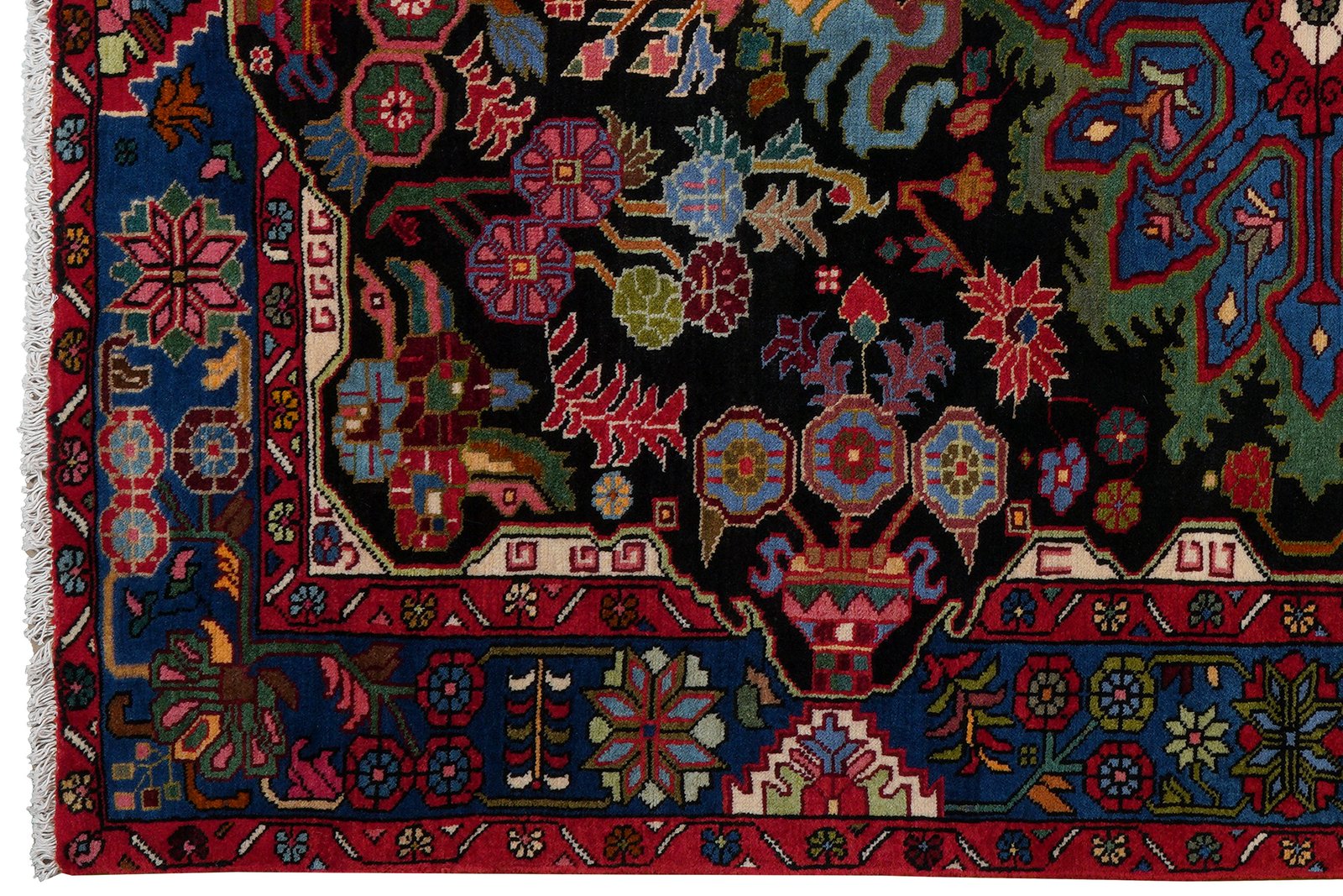 Nahavand — Hand-knotted, 151x213 cm, Blue, 100% Virgin Wool | View 3