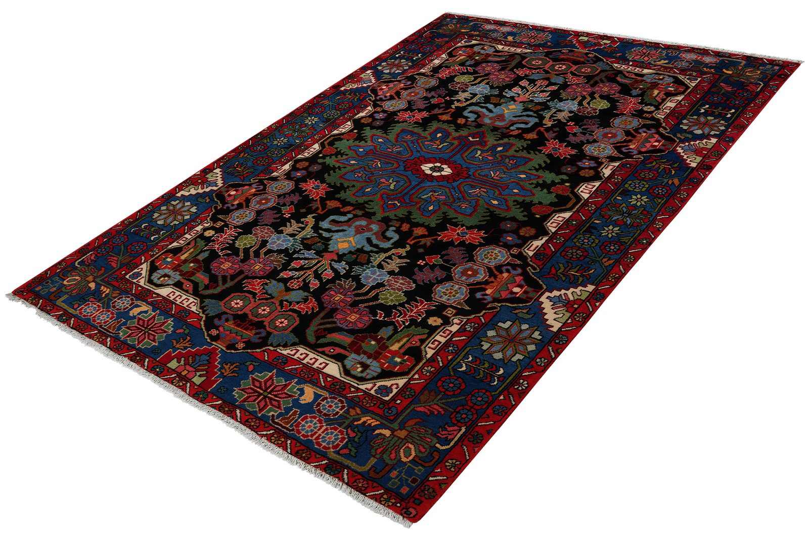 Nahavand — Hand-knotted, 151x213 cm, Blue, 100% Virgin Wool | View 5