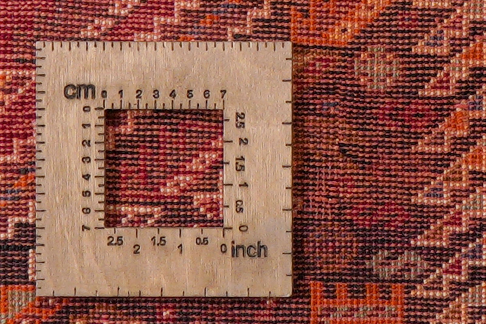 Gashgai — Hand-knotted, 177x254 cm, Red, 100% Virgin Wool | View 8