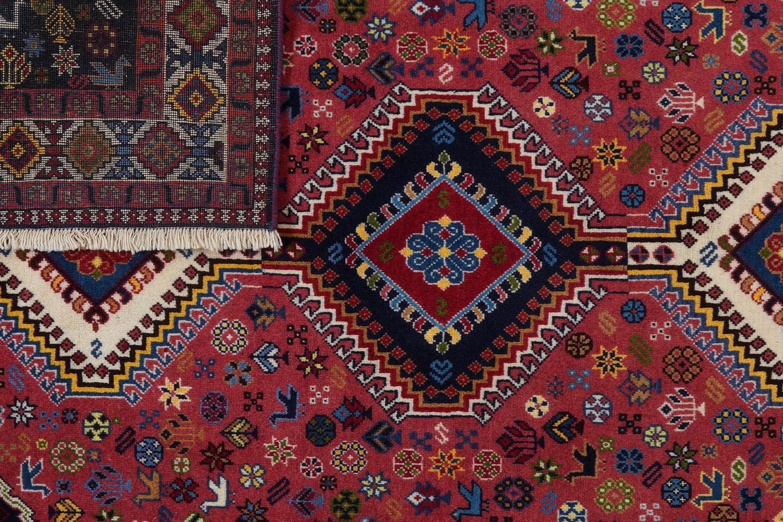 Yalameh — Hand-knotted, 152x196 cm, Red, 100% Virgin Wool | View 7