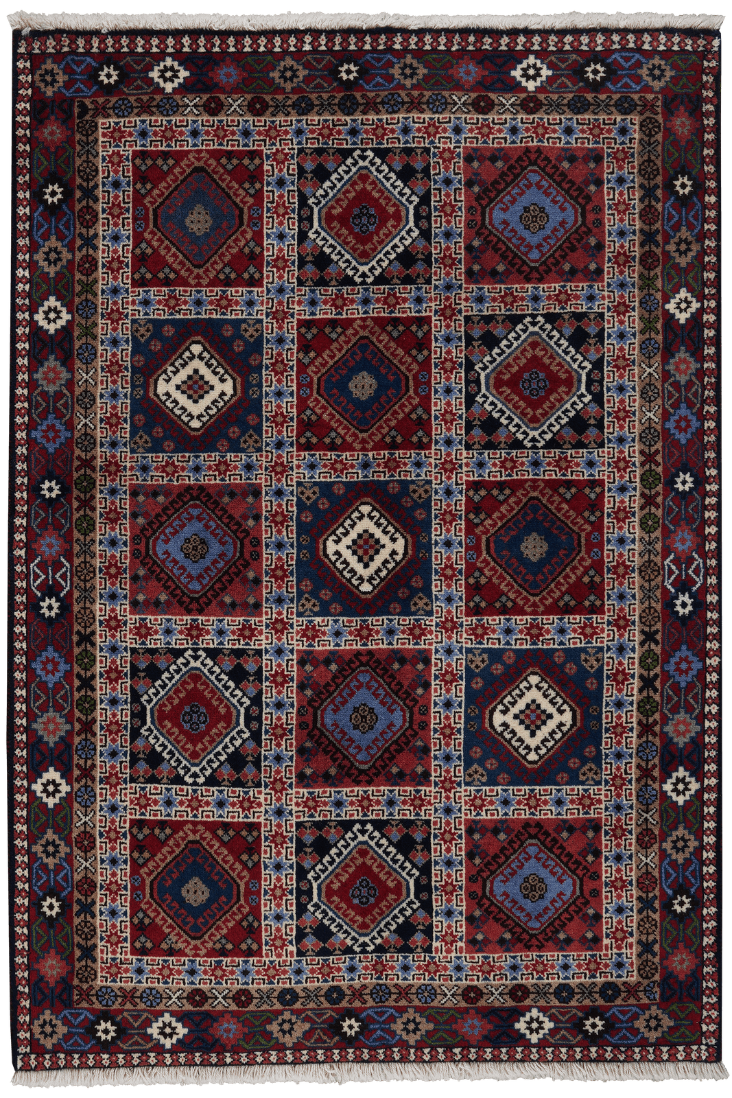 Yalameh — Hand-knotted, 103x149 cm, Multicolor, 100% Virgin Wool | Main view