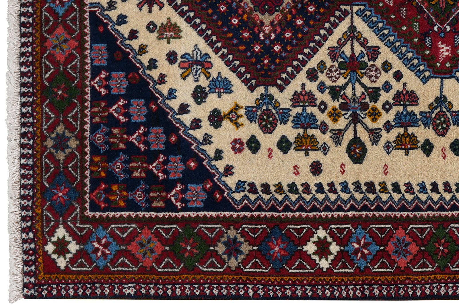 Yalameh — Hand-knotted, 113x155 cm, Beige, 100% Virgin Wool | View 3