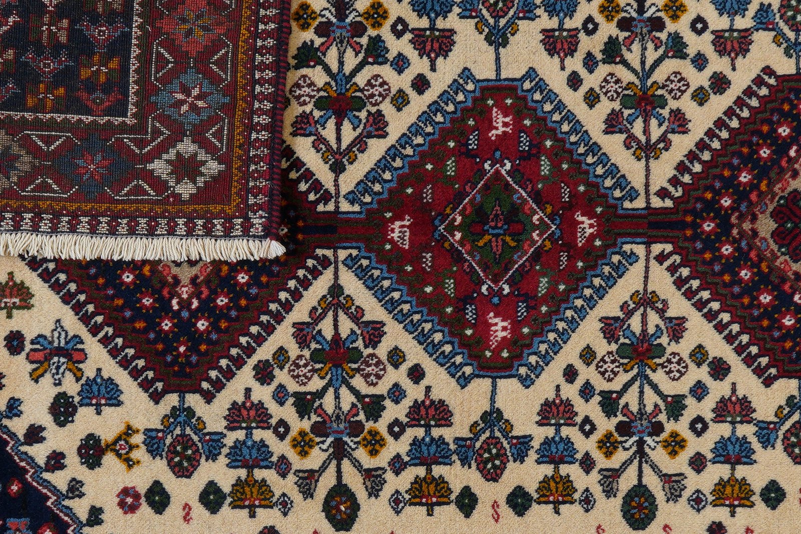 Yalameh — Hand-knotted, 113x155 cm, Beige, 100% Virgin Wool | View 7