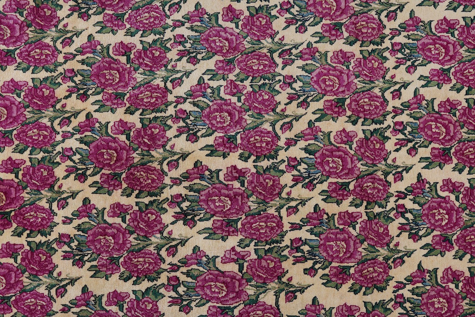 Kirman — Hand-knotted, 210x291 cm, Beige, 100% Virgin Wool | View 6