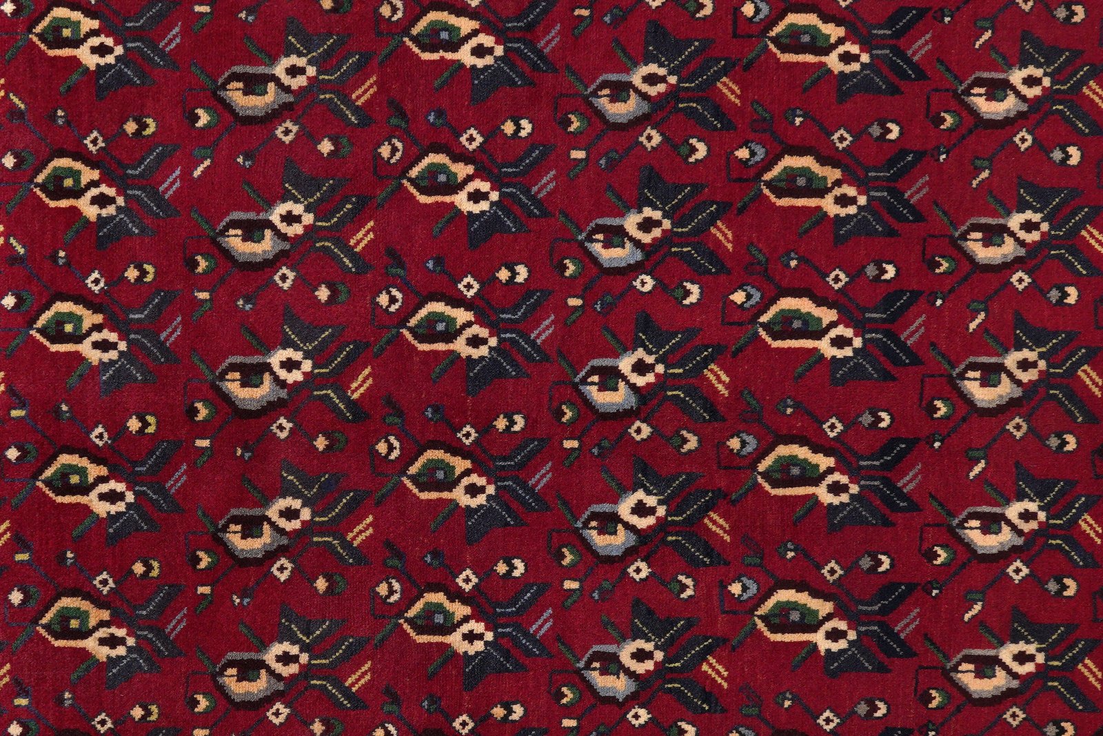 Afshar — Hand-knotted, 198x296 cm, Red, 100% Virgin Wool | View 6