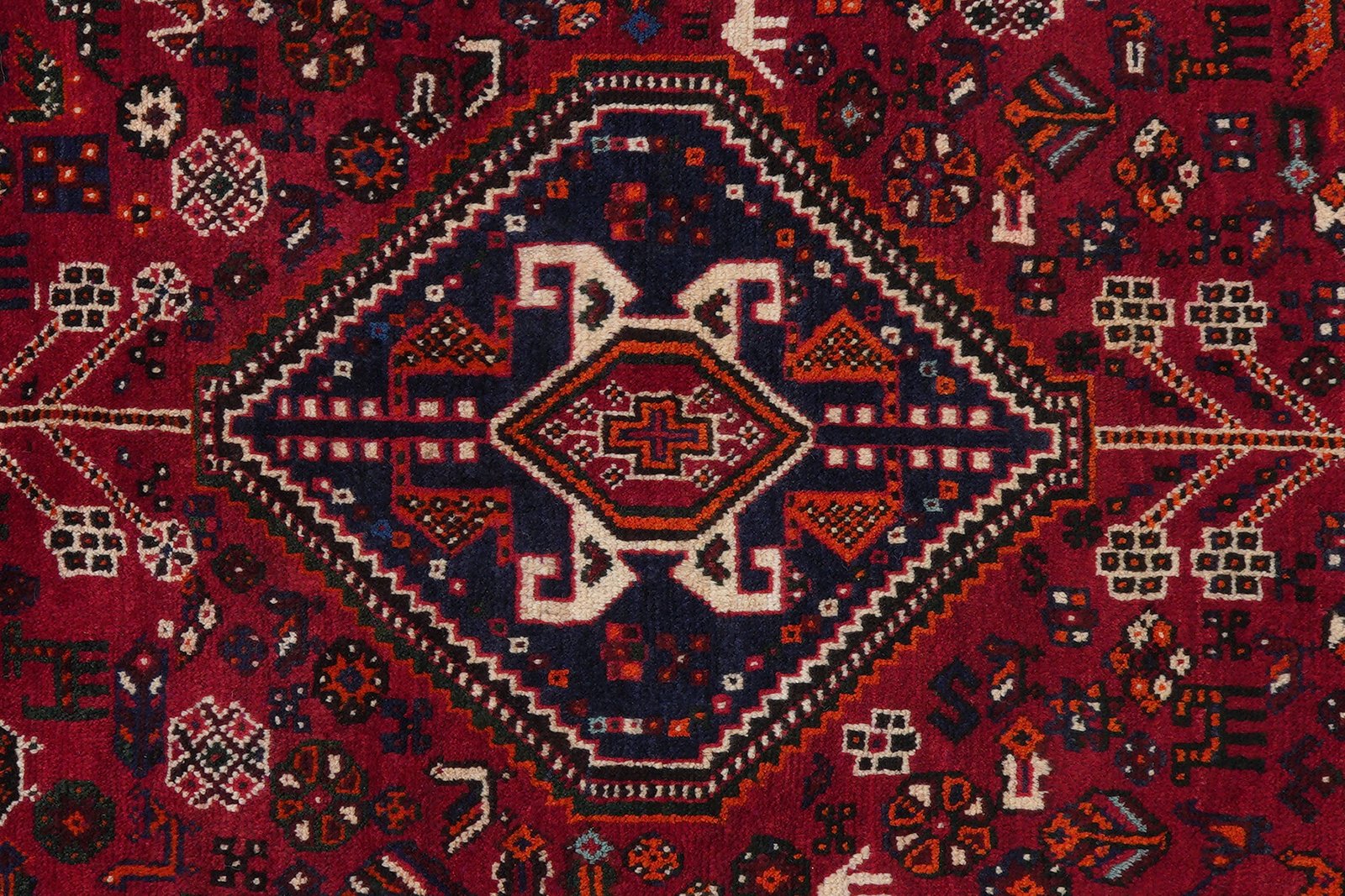Shiraz — Hand-knotted, 169x268 cm, Red, 100% Virgin Wool | View 6